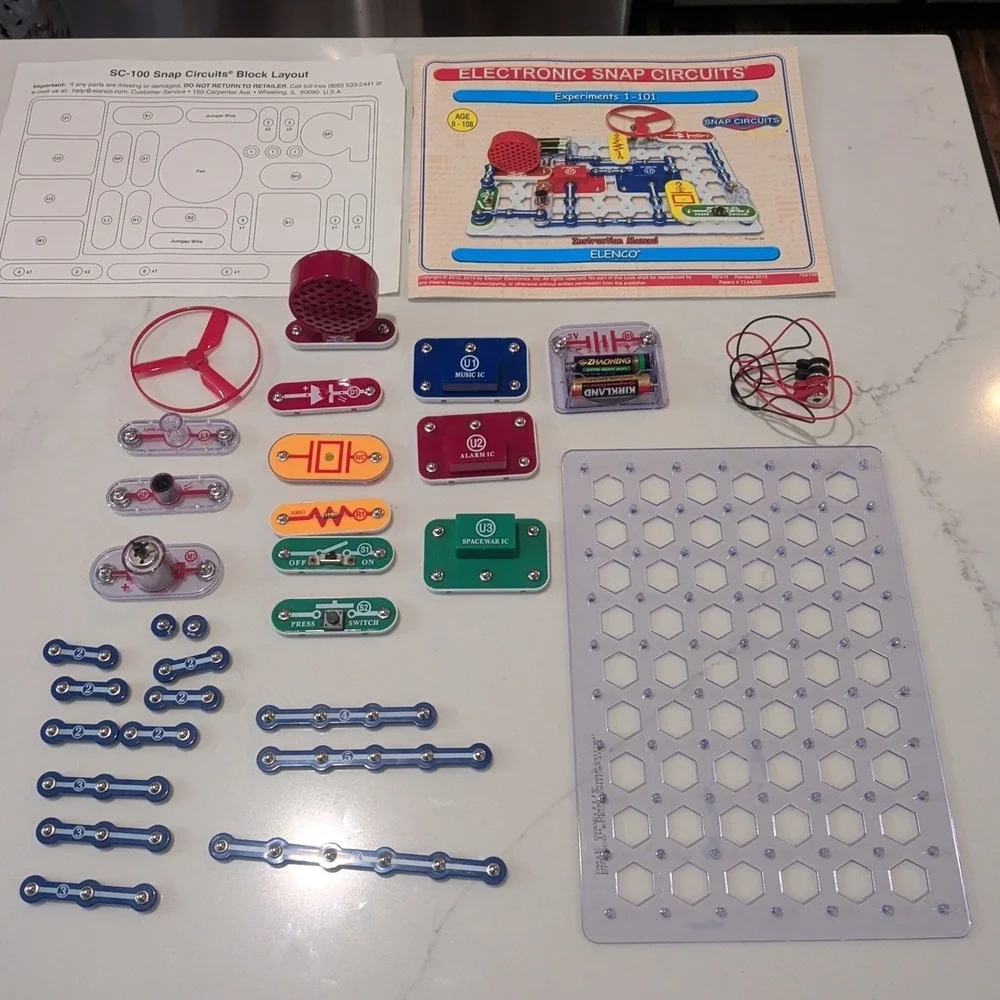Elenco Snap Circuits Replacement Parts Lot of 31 Pieces